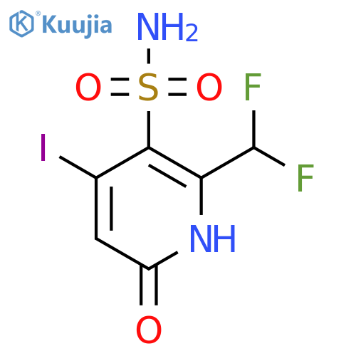 2-(Difluoromethyl)-6-hydroxy-4-iodopyridine-3-sulfonamide structure