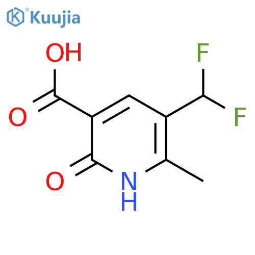 3-(Difluoromethyl)-6-hydroxy-2-methylpyridine-5-carboxylic acid structure
