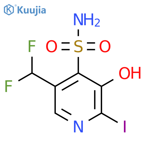 5-(Difluoromethyl)-3-hydroxy-2-iodopyridine-4-sulfonamide structure