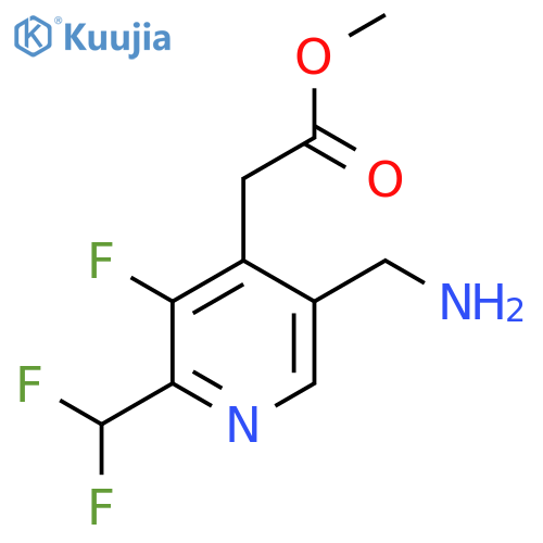 Methyl 5-(aminomethyl)-2-(difluoromethyl)-3-fluoropyridine-4-acetate structure