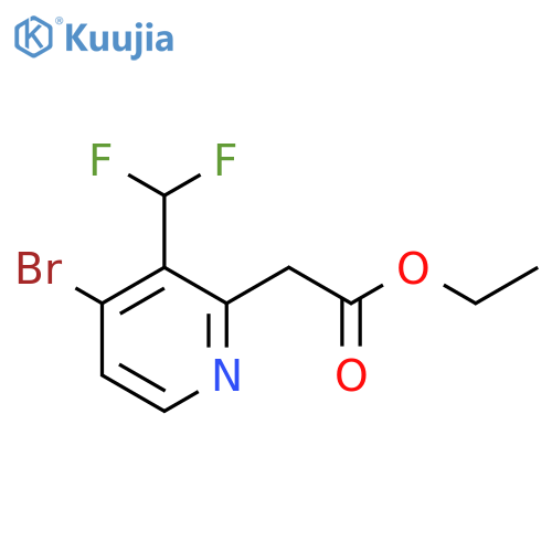 Ethyl 4-bromo-3-(difluoromethyl)pyridine-2-acetate structure