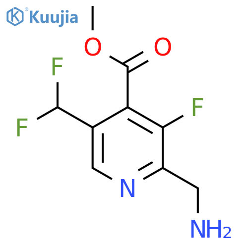 Methyl 2-(aminomethyl)-5-(difluoromethyl)-3-fluoropyridine-4-carboxylate structure