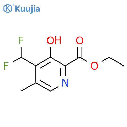 Ethyl 4-(difluoromethyl)-3-hydroxy-5-methylpyridine-2-carboxylate structure