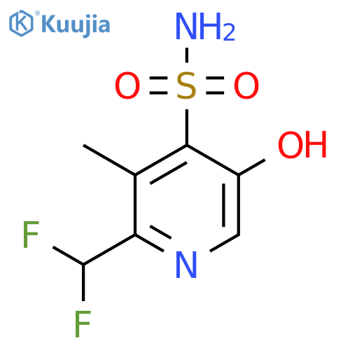 2-(Difluoromethyl)-5-hydroxy-3-methylpyridine-4-sulfonamide structure