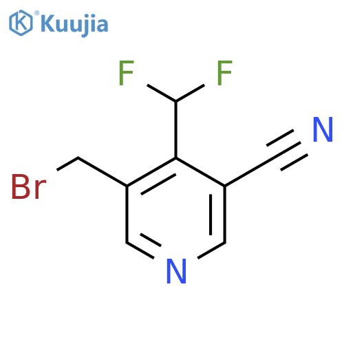 3-(Bromomethyl)-5-cyano-4-(difluoromethyl)pyridine structure
