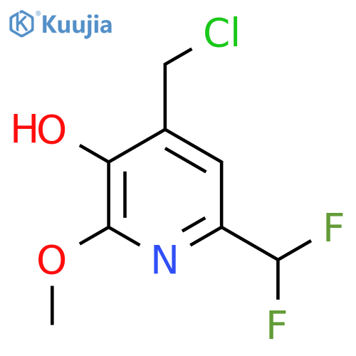 4-(Chloromethyl)-6-(difluoromethyl)-3-hydroxy-2-methoxypyridine structure