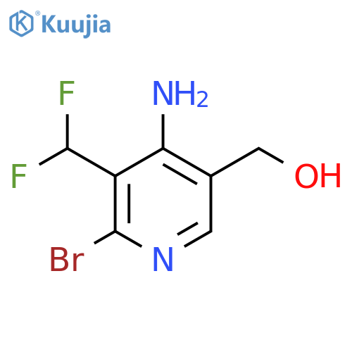 4-Amino-2-bromo-3-(difluoromethyl)pyridine-5-methanol structure
