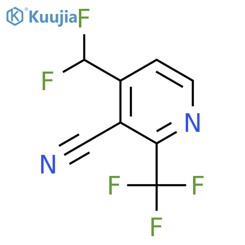 3-Cyano-4-(difluoromethyl)-2-(trifluoromethyl)pyridine structure