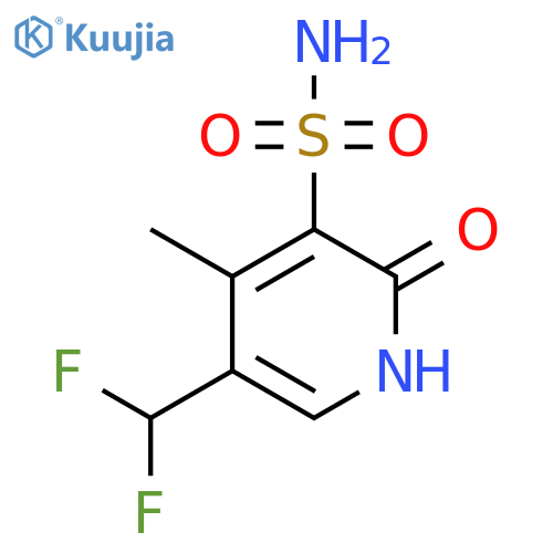 5-(Difluoromethyl)-2-hydroxy-4-methylpyridine-3-sulfonamide structure
