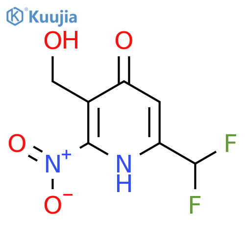 6-(Difluoromethyl)-4-hydroxy-2-nitropyridine-3-methanol structure