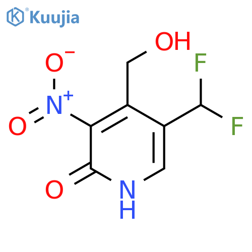 5-(Difluoromethyl)-2-hydroxy-3-nitropyridine-4-methanol structure