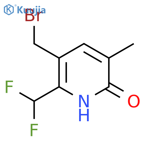 3-(Bromomethyl)-2-(difluoromethyl)-6-hydroxy-5-methylpyridine structure