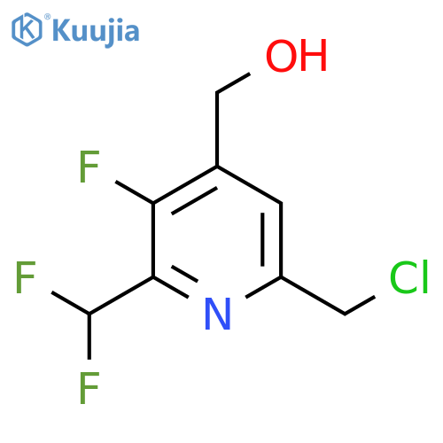 6-(Chloromethyl)-2-(difluoromethyl)-3-fluoropyridine-4-methanol structure