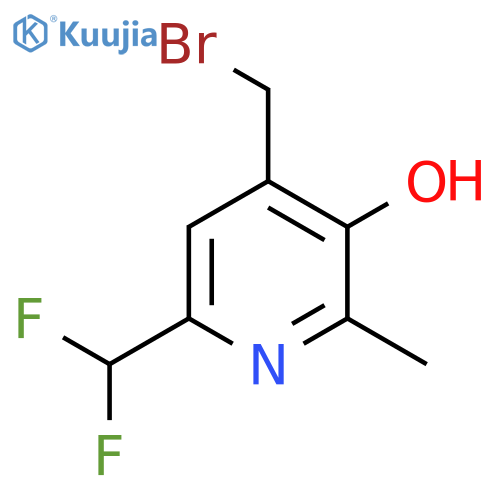 4-(Bromomethyl)-6-(difluoromethyl)-3-hydroxy-2-methylpyridine structure