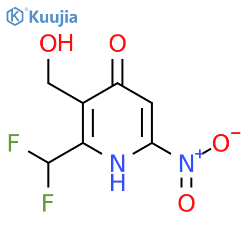 2-(Difluoromethyl)-4-hydroxy-6-nitropyridine-3-methanol structure