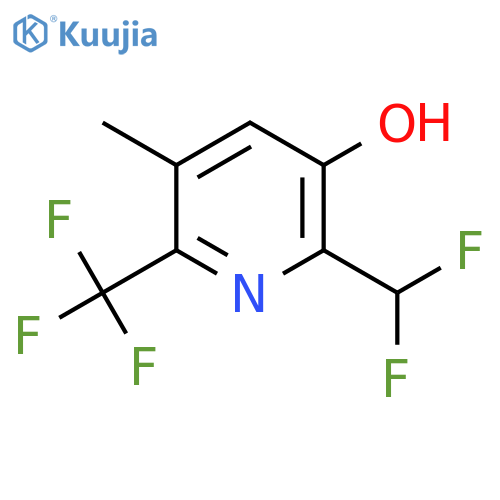 2-(Difluoromethyl)-3-hydroxy-5-methyl-6-(trifluoromethyl)pyridine structure