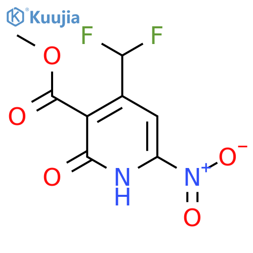 Methyl 4-(difluoromethyl)-2-hydroxy-6-nitropyridine-3-carboxylate structure