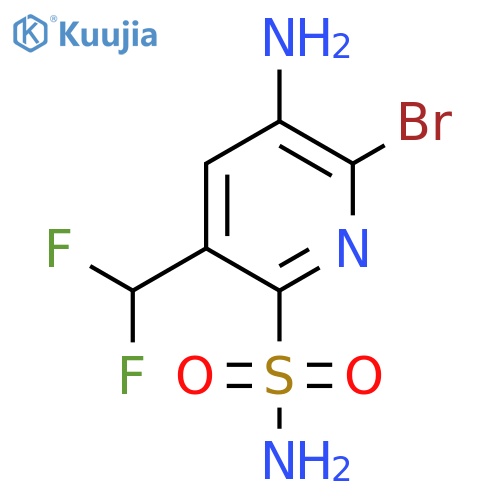 3-Amino-2-bromo-5-(difluoromethyl)pyridine-6-sulfonamide structure