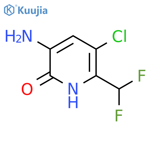 3-Amino-5-chloro-6-(difluoromethyl)-2-hydroxypyridine structure
