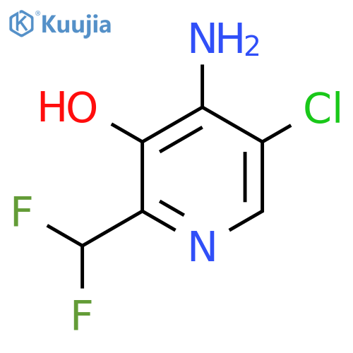 4-Amino-5-chloro-2-(difluoromethyl)-3-hydroxypyridine structure