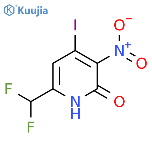 6-(Difluoromethyl)-2-hydroxy-4-iodo-3-nitropyridine structure