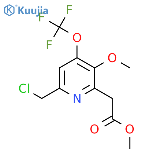 Methyl 6-(chloromethyl)-3-methoxy-4-(trifluoromethoxy)pyridine-2-acetate structure