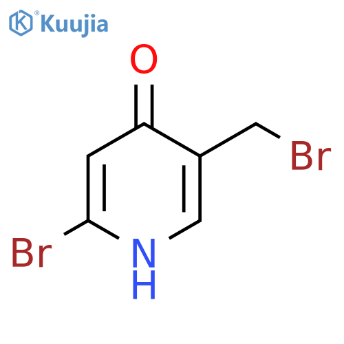 2-Bromo-5-bromomethyl-4-hydroxypyridine structure
