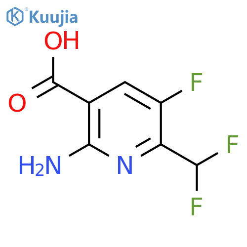 2-Amino-6-(difluoromethyl)-5-fluoropyridine-3-carboxylic acid structure