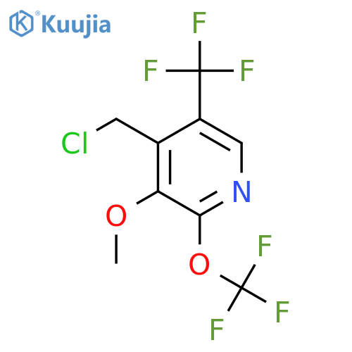 4-(Chloromethyl)-3-methoxy-2-(trifluoromethoxy)-5-(trifluoromethyl)pyridine structure