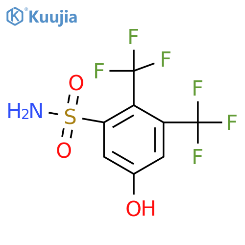 2,3-Bis(trifluoromethyl)-5-hydroxybenzenesulfonamide structure