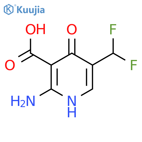 2-Amino-5-(difluoromethyl)-4-hydroxypyridine-3-carboxylic acid structure