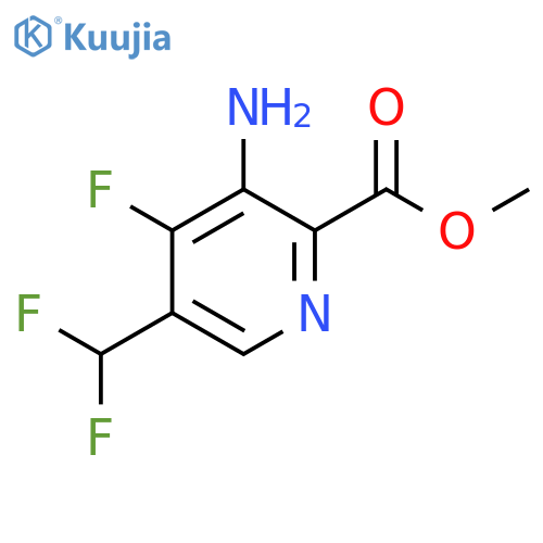 Methyl 3-amino-5-(difluoromethyl)-4-fluoropyridine-2-carboxylate structure