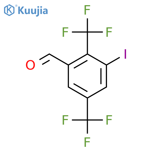 2,5-Bis(trifluoromethyl)-3-iodobenzaldehyde structure