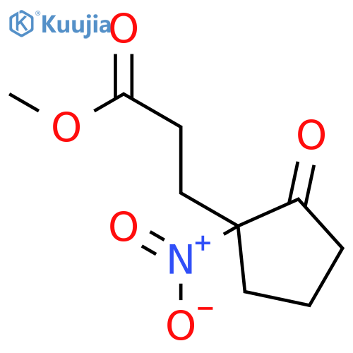 CYCLOPENTANEPROPANOIC ACID, 1-NITRO-2-OXO-, METHYL ESTER structure