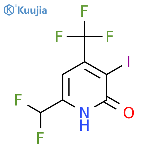 6-(Difluoromethyl)-2-hydroxy-3-iodo-4-(trifluoromethyl)pyridine structure