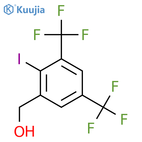 3,5-Bis(trifluoromethyl)-2-iodobenzyl alcohol structure