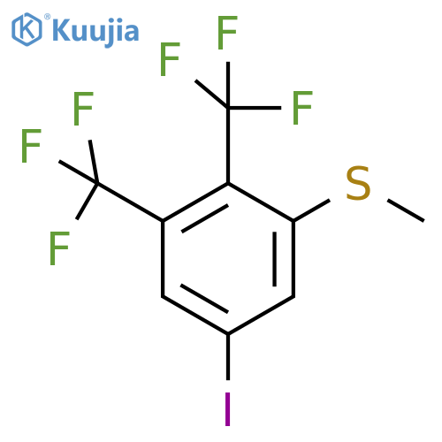 2,3-Bis(trifluoromethyl)-5-iodothioanisole structure
