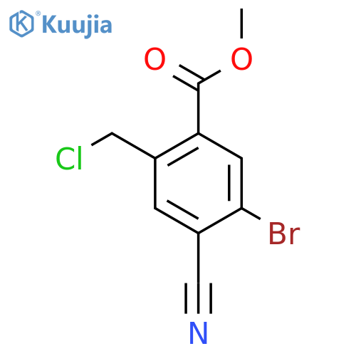 Methyl 5-bromo-2-chloromethyl-4-cyanobenzoate structure