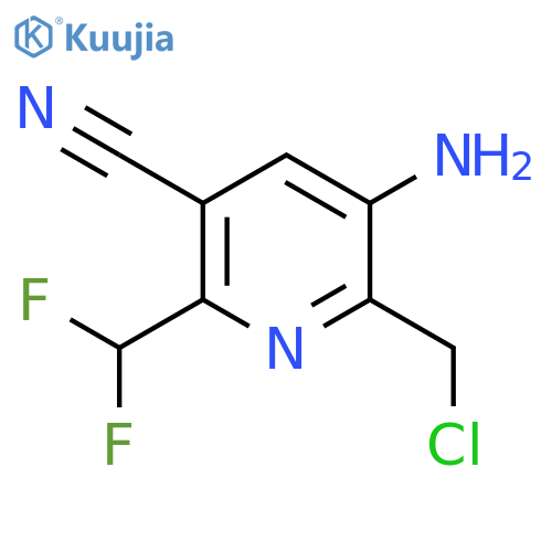 3-Amino-2-(chloromethyl)-5-cyano-6-(difluoromethyl)pyridine structure