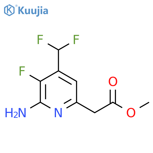 Methyl 2-amino-4-(difluoromethyl)-3-fluoropyridine-6-acetate structure