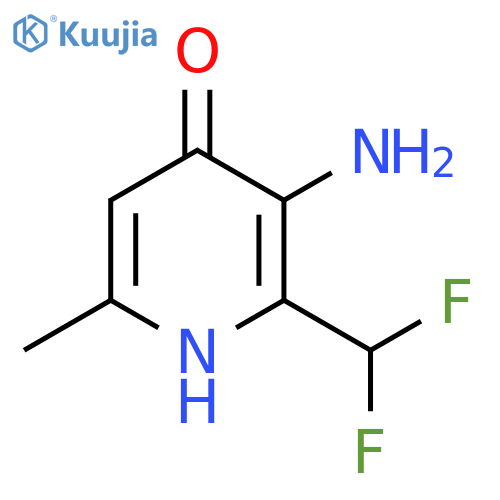 3-Amino-2-(difluoromethyl)-4-hydroxy-6-methylpyridine structure