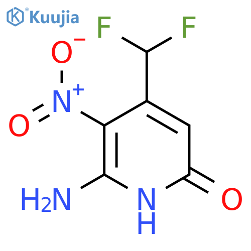 2-Amino-4-(difluoromethyl)-6-hydroxy-3-nitropyridine structure
