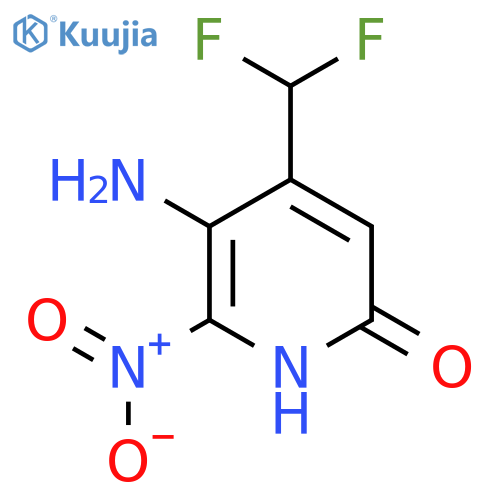 3-Amino-4-(difluoromethyl)-6-hydroxy-2-nitropyridine structure