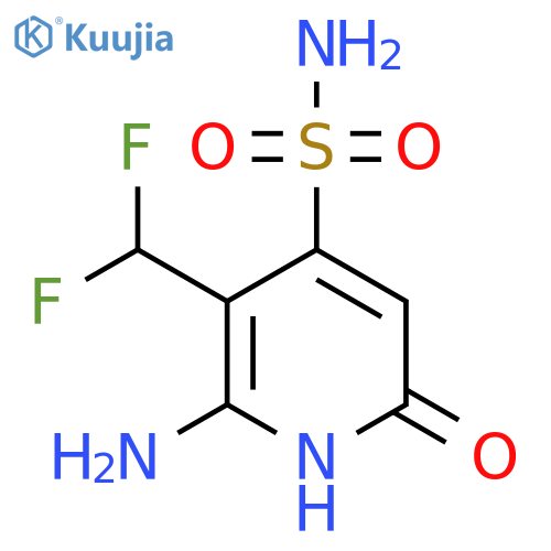 2-Amino-3-(difluoromethyl)-6-hydroxypyridine-4-sulfonamide structure