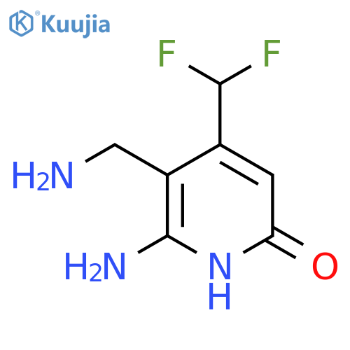 2-Amino-3-(aminomethyl)-4-(difluoromethyl)-6-hydroxypyridine structure
