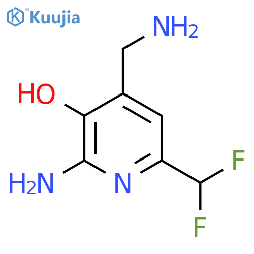 2-Amino-4-(aminomethyl)-6-(difluoromethyl)-3-hydroxypyridine structure