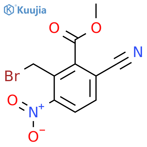 Methyl 2-bromomethyl-6-cyano-3-nitrobenzoate structure