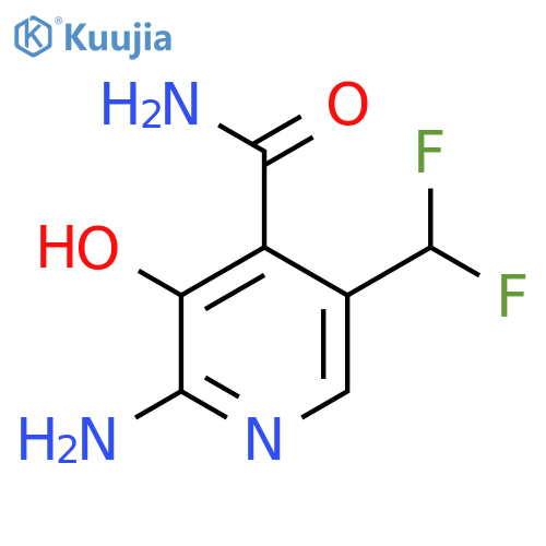 2-Amino-5-(difluoromethyl)-3-hydroxypyridine-4-carboxamide structure
