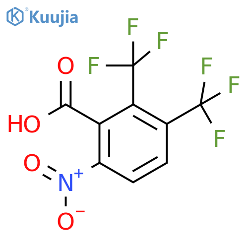 2,3-Bis(trifluoromethyl)-6-nitrobenzoic acid structure