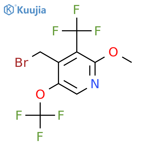 4-(Bromomethyl)-2-methoxy-5-(trifluoromethoxy)-3-(trifluoromethyl)pyridine structure